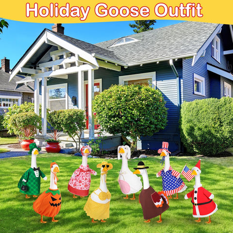 FuWeave Easter goose outfit brightens outdoor spaces with playful seasonal designs