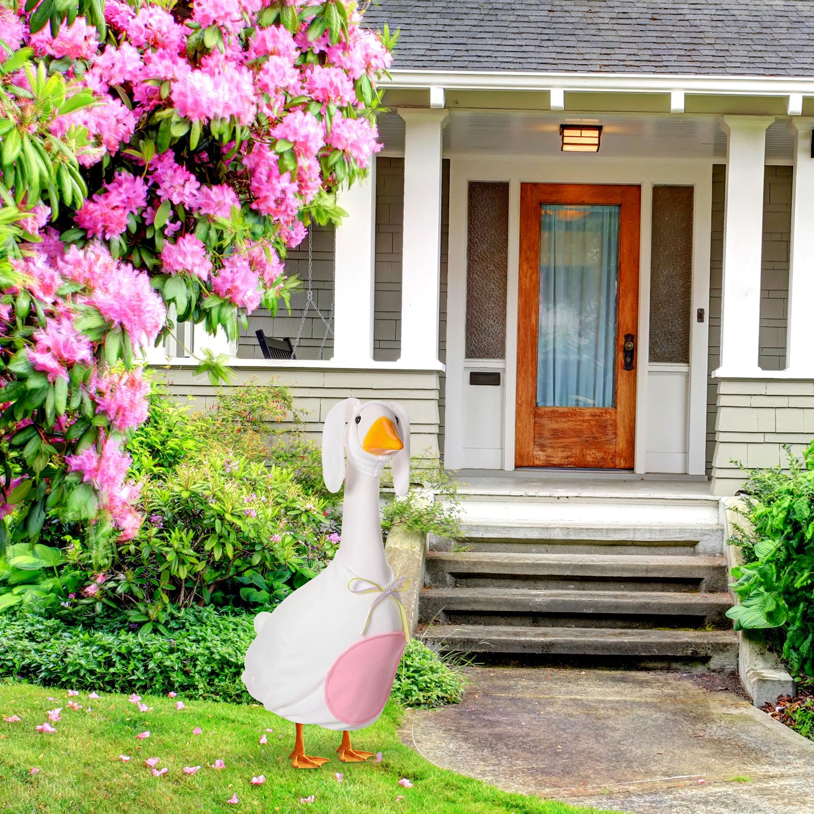 FuWeave Easter patio garden ornament brings festive character to outdoor spaces.