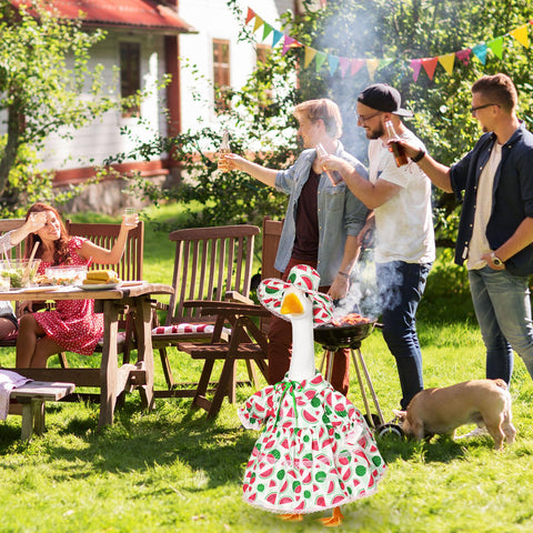 FuWeave easy-fit 23-inch goose outfit secures quickly for decoration