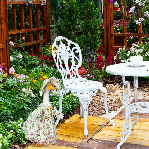 FuWeave floral skirt goose outfit serves as a playful gift idea for gardeners.