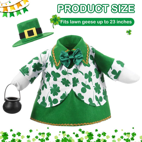 FuWeave goose hat with shamrock detail adds festive charm