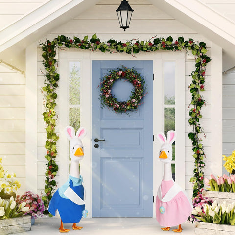 FuWeave 23-inch fit Easter goose outfit makes quick decorating easy