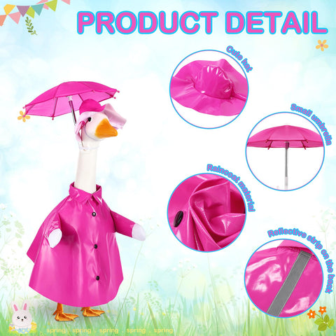 FuWeave raincoat back reflective strip enhances visibility during evening garden viewing