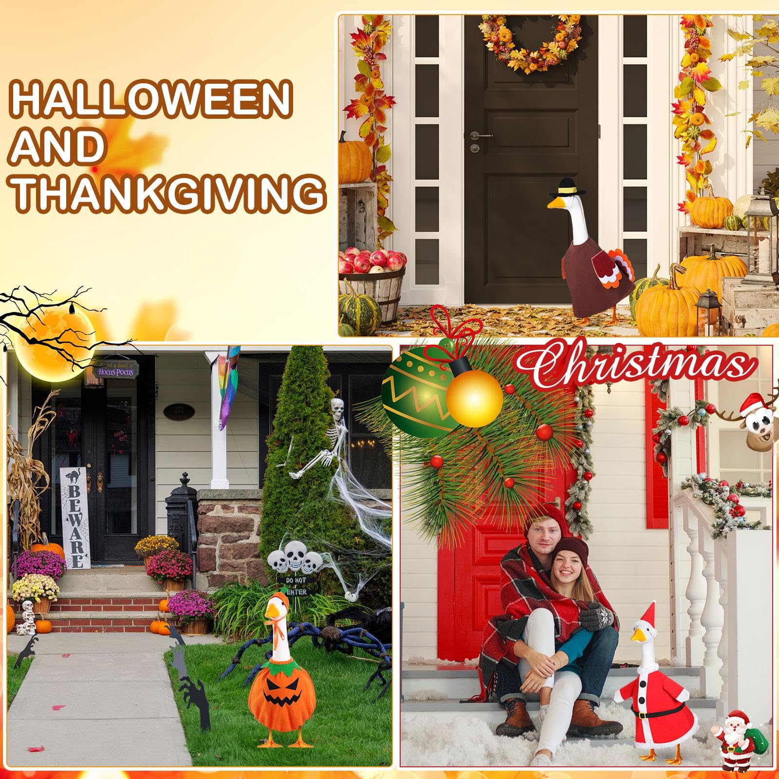 FuWeave Halloween goose outfit stands out with festive tones for spooky-season charm