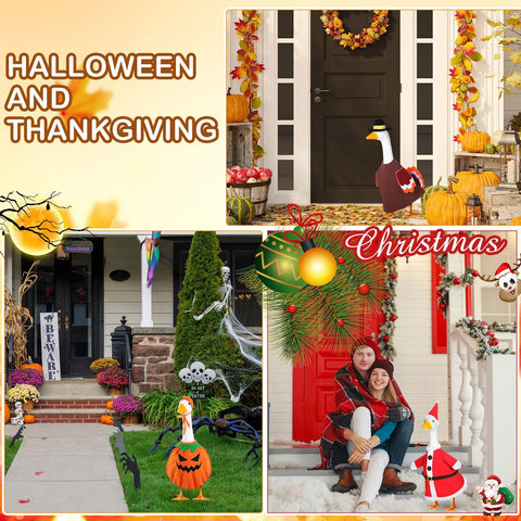FuWeave Halloween goose outfit stands out with festive tones for spooky-season charm