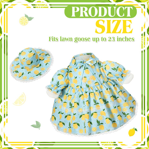 Lemon-pattern goose costume by FuWeave for bright summer scenes