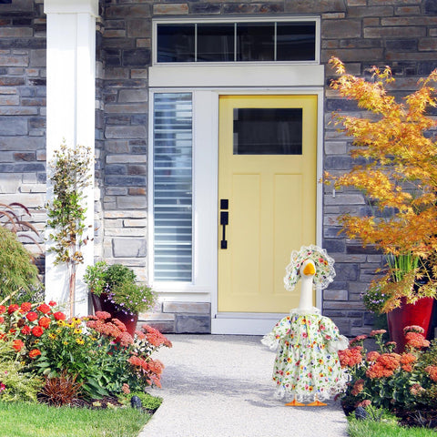 FuWeave outdoor decor idea for porches, gardens, and patios with bright color.