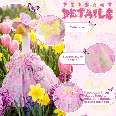 Durable polyester goose outfit designed for outdoor weather and color retention