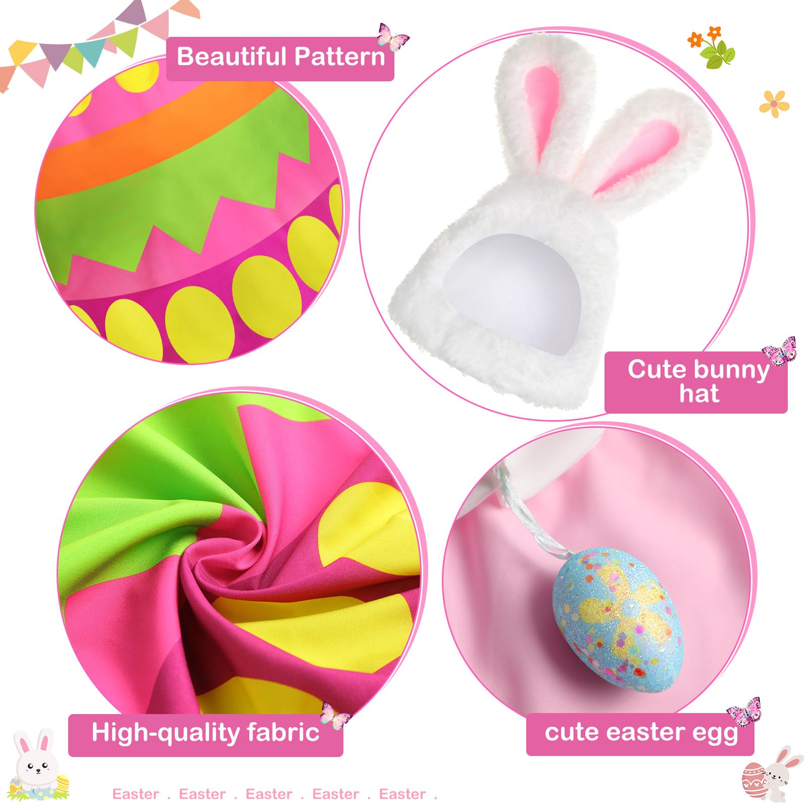 FuWeave rabbit ears hat included complements outfits with playful flair