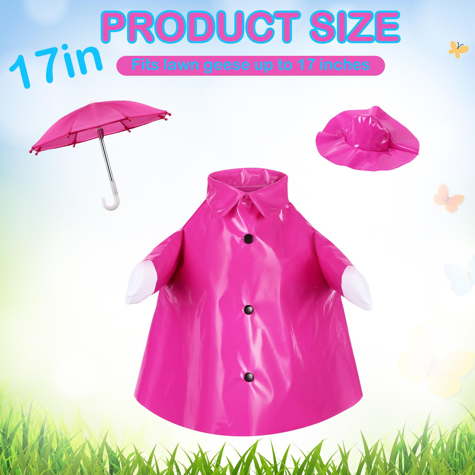 FuWeave goose outfit umbrella set adds charm and practical shade in the yard