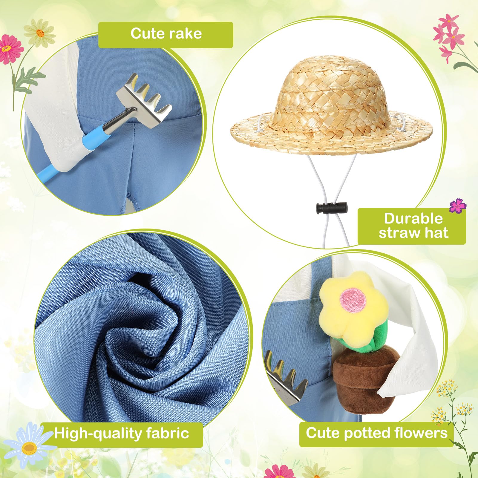 FuWeave goose outfit includes a flower pot for a bright, playful yard scene
