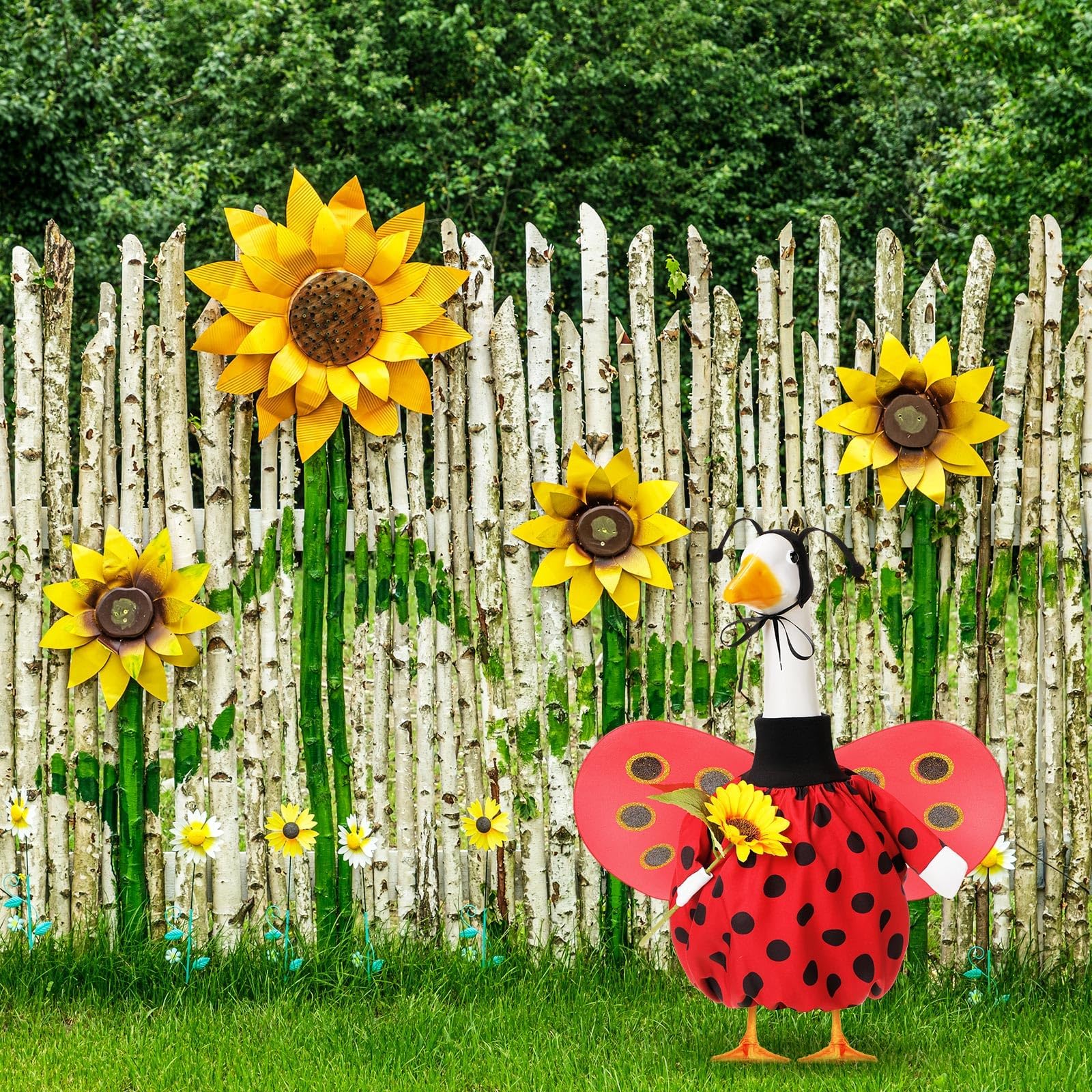 FuWeave Goose Wings close-up shows durable craft and bright red color.