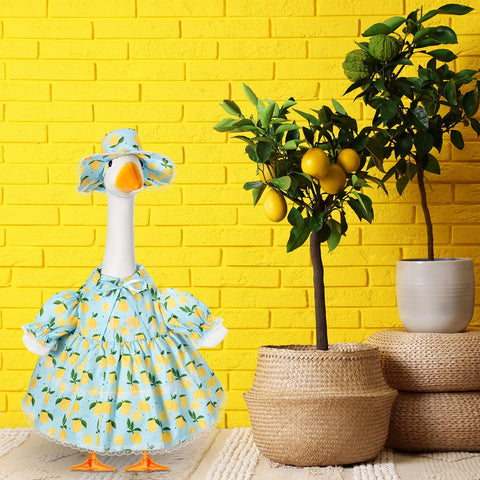 FuWeave Lemon goose decoration for vibrant outdoor garden spaces