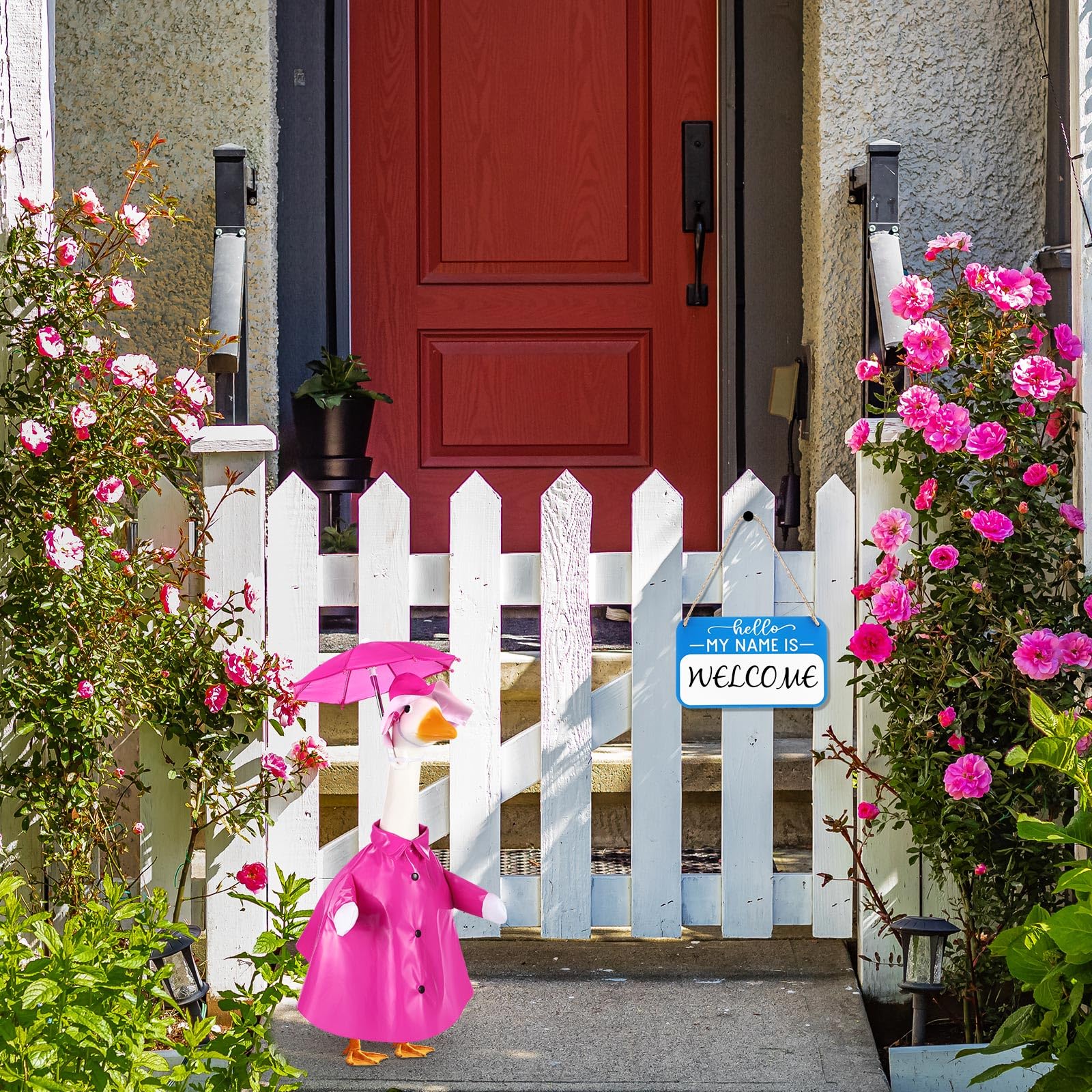 FuWeave vibrant spring design brightens front yard decor and party ambiance