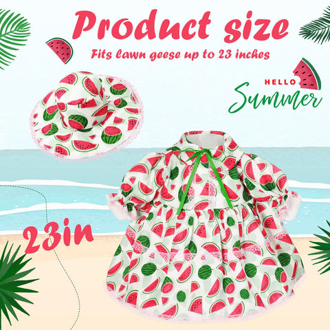 FuWeave watermelon pattern goose costume adds vibrant yard display