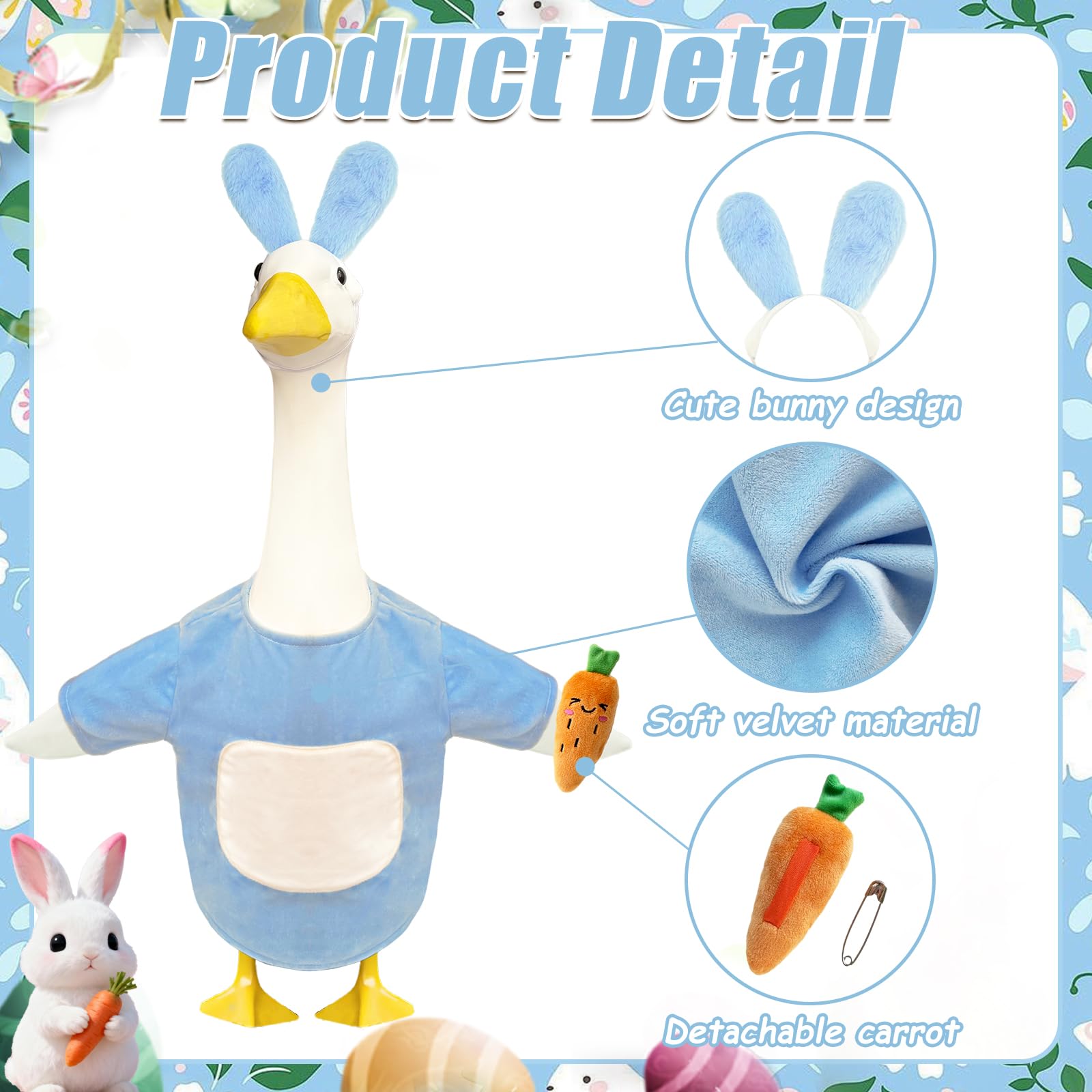 Fuzzivator carrot accessory with brooch secures quickly for festive look