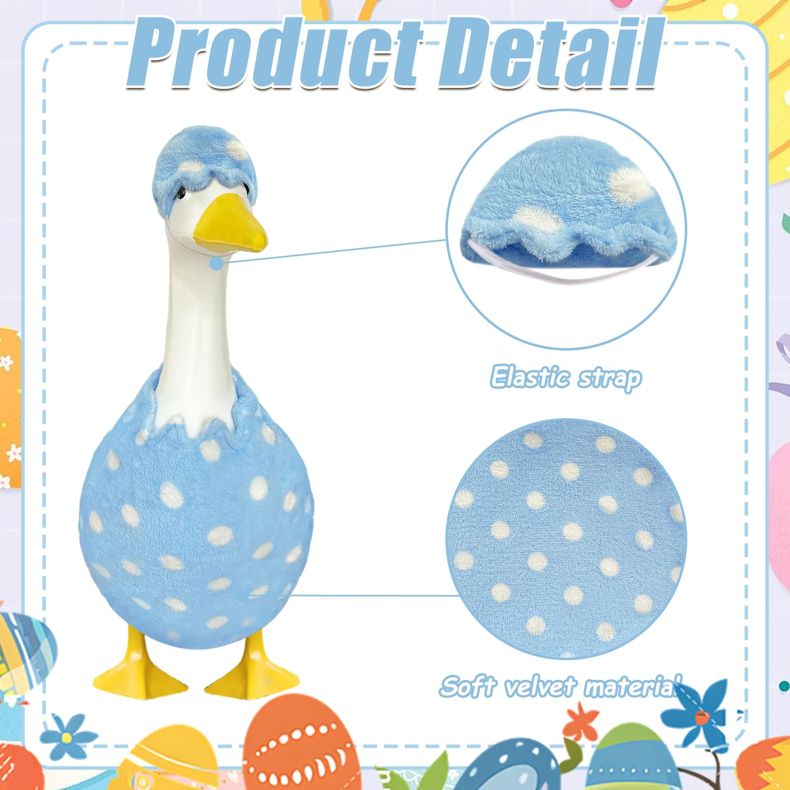 Fuzzivator Easter goose outfit clothe boosts seasonal yard decoration