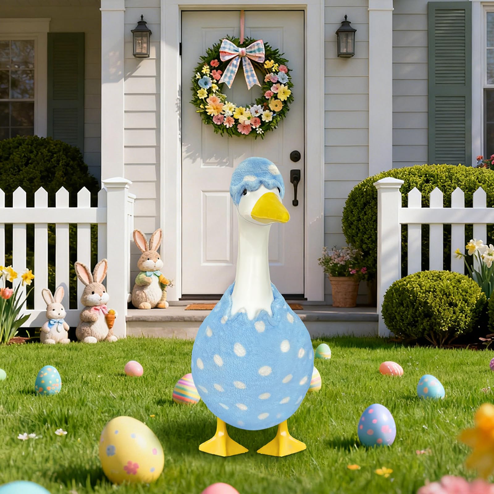 Fuzzivator 23-inch goose outfit fits standard lawn geese