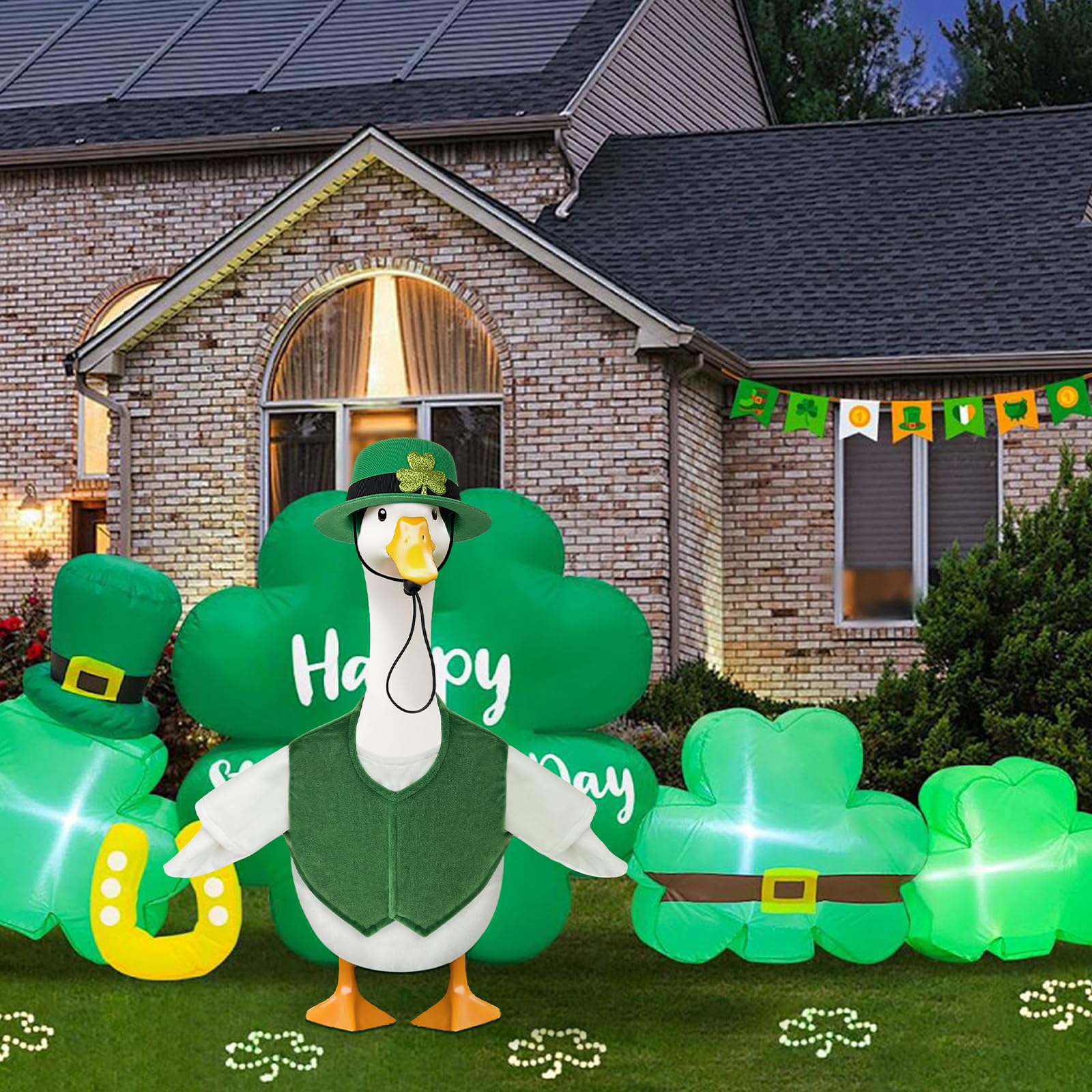 Fuzzivator St Patrick's Day decoration is easy to install.