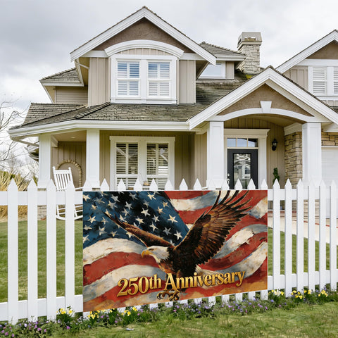 Fvnvsbb USA 1776 garden flag, durable 3x5 ft for year-round patriotism.