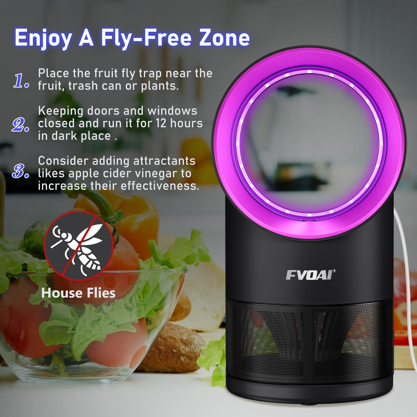 FVOAI bottom-drawer design enables quick, easy cleaning after use.