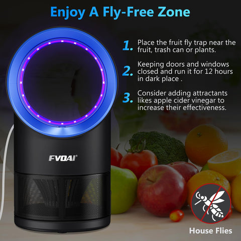 Easy cleaning of FVOAI trap with removable bottom tray and replacement glue boards