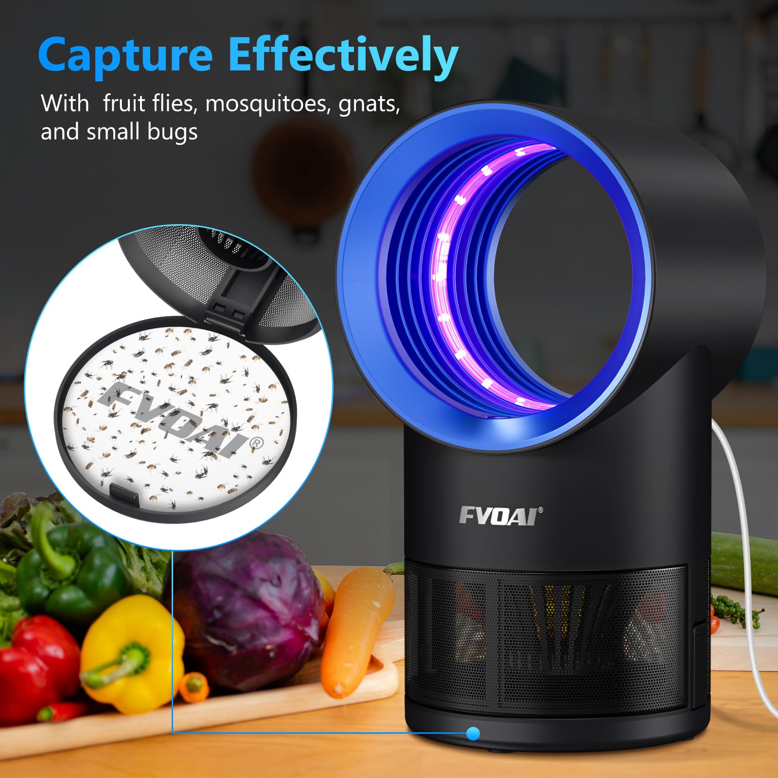 FVOAI trap plug-in setup for easy power and placement