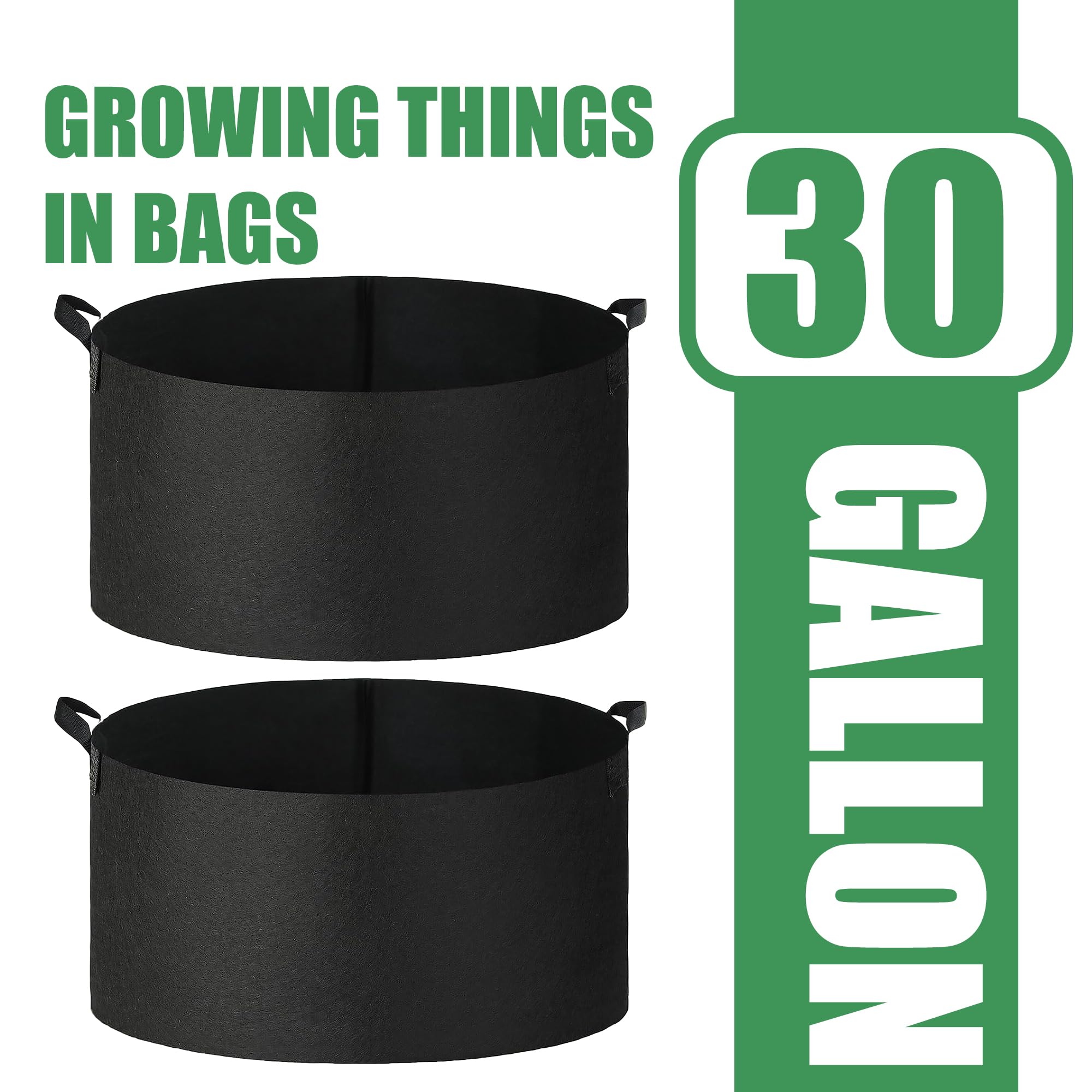 FVOTNW grow bag handles provide easy transport and relocation of plants
