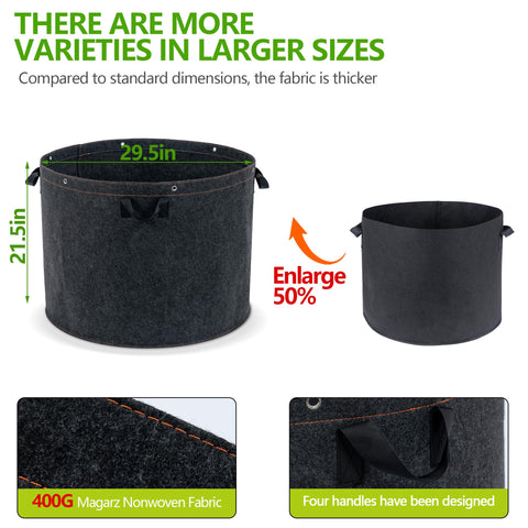 FVOTNW large-capacity bag suitable for tomatoes, potatoes, and flowering shrubs