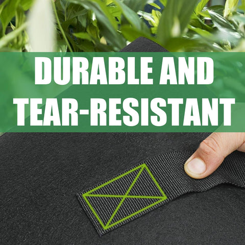 FVOTNW lightweight grow bag with nylon handles for easy moving.