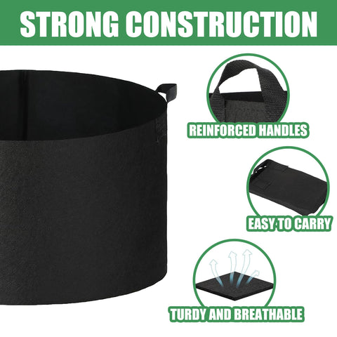 FVOTNW reusable grow bag folds flat for compact storage after harvest