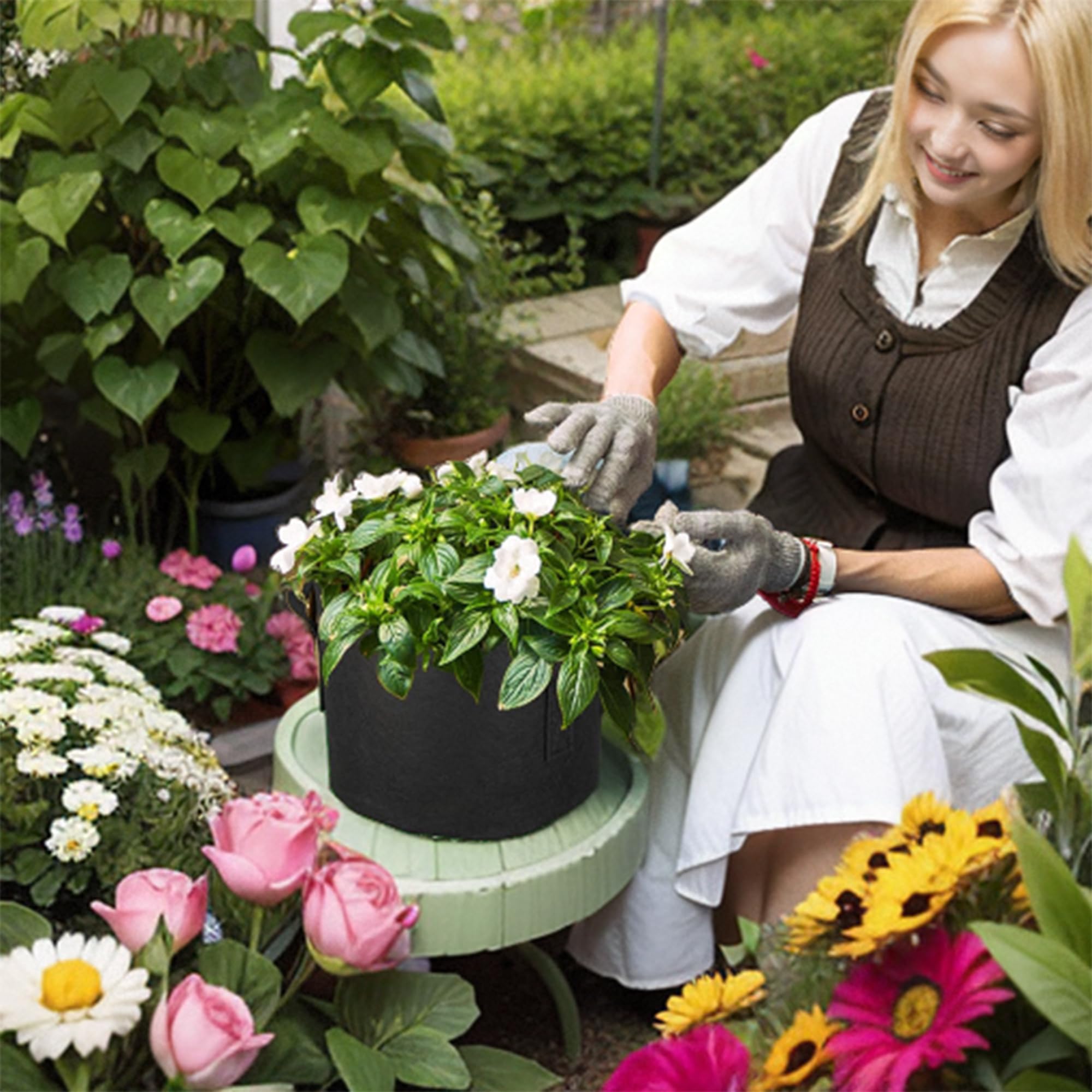 FVOTNW 2-pack supports growing carrots, tomatoes, strawberries and more.