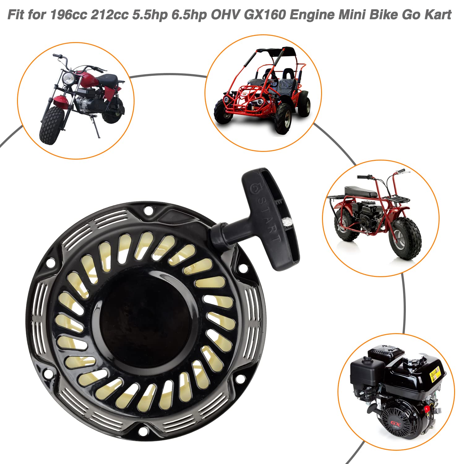 FVRITO packaging contents include pull start, bolts, spark plug, and wrench