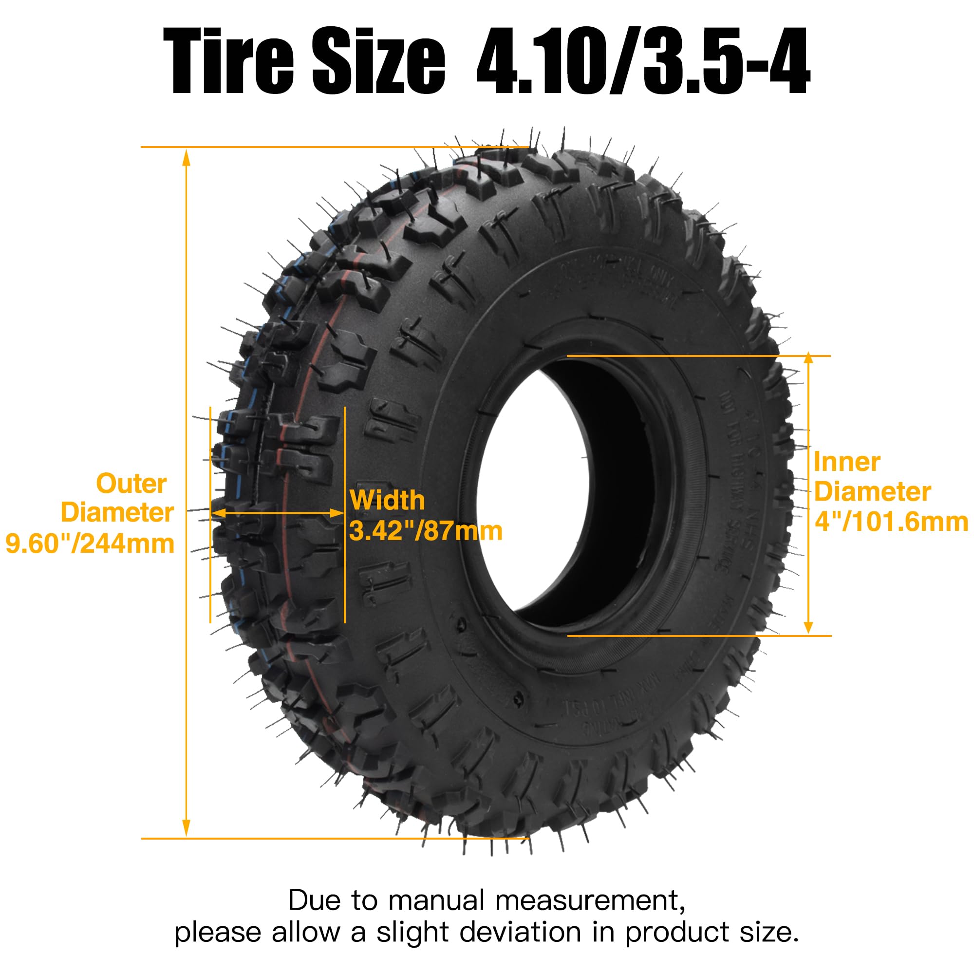 FVRITO tire and inner tube package ready for quick replacement.