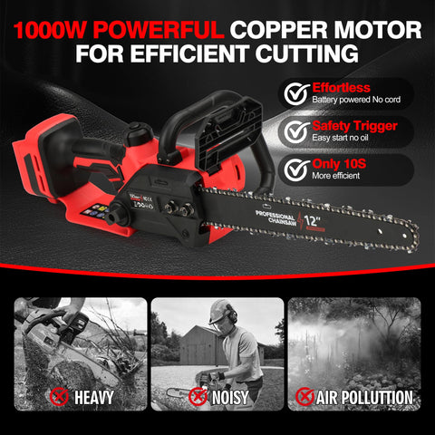 FXAFXA automatic oiler system with copper pump maintains chain lubrication during use.