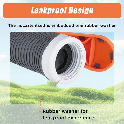 FXFOUCS 8-pattern nozzle includes leak-proof washers for drip-free connections