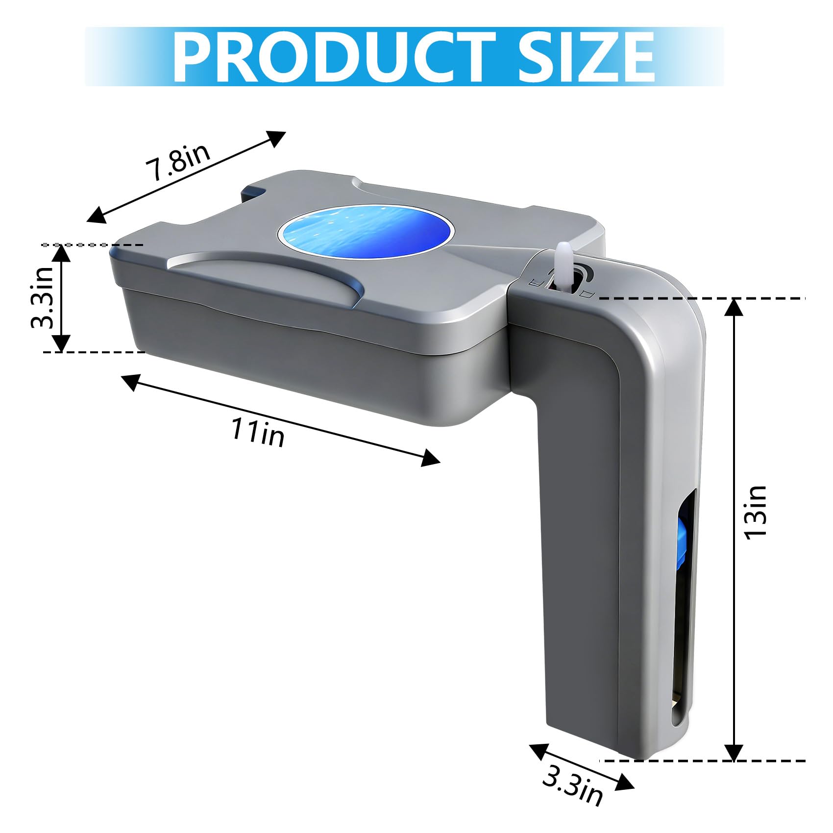 Fxsmgdy float-operated leveler close-up emphasizes durable UV-protected ABS construction.