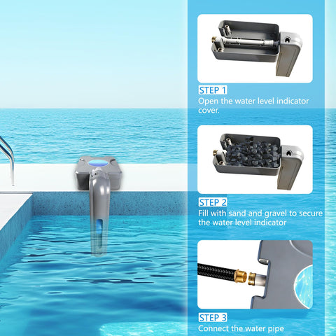 Fxsmgdy UV-protected ABS material resists fading and warping in sunlit pool areas.