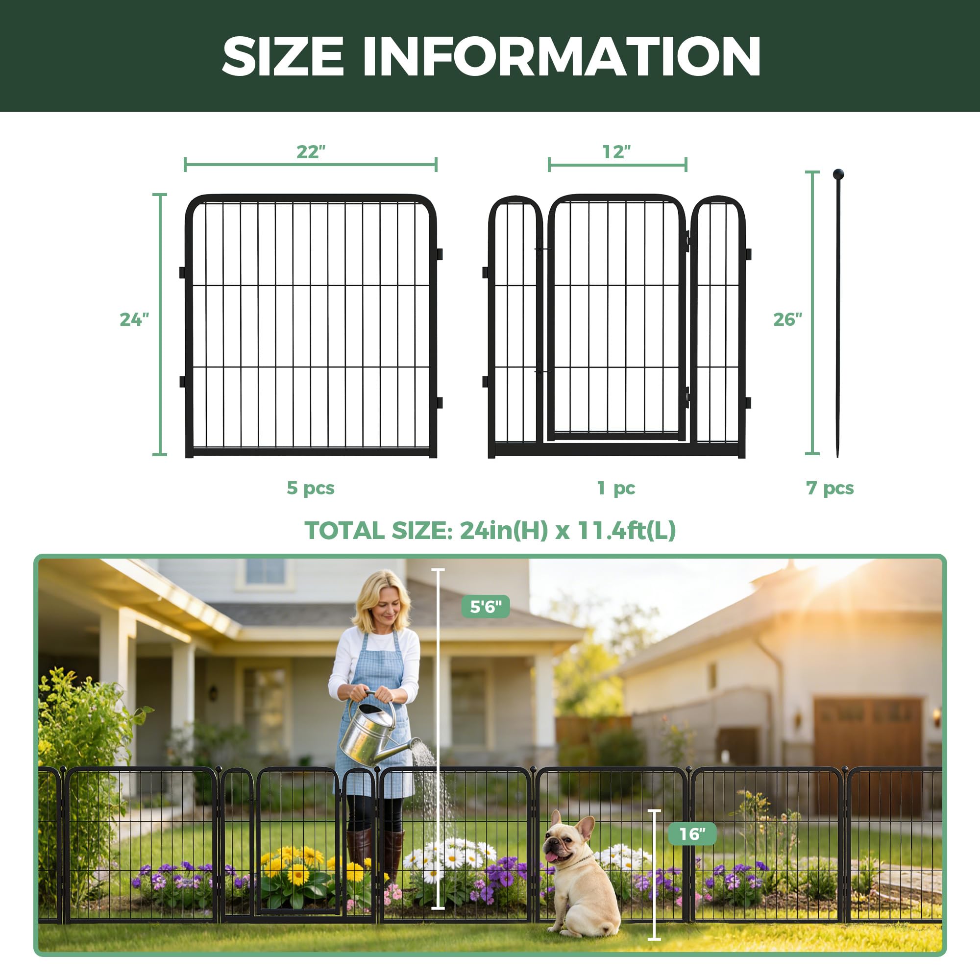 FXW decorative patio fence provides an unobtrusive garden boundary.