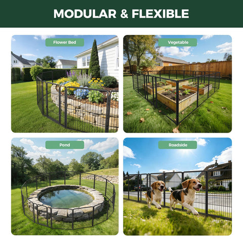 FXW 5-panel system with door spans 13.6 ft for flexible yard layouts.
