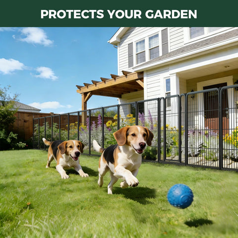 FXW Garden Fence assembly rings enable quick, secure connections.