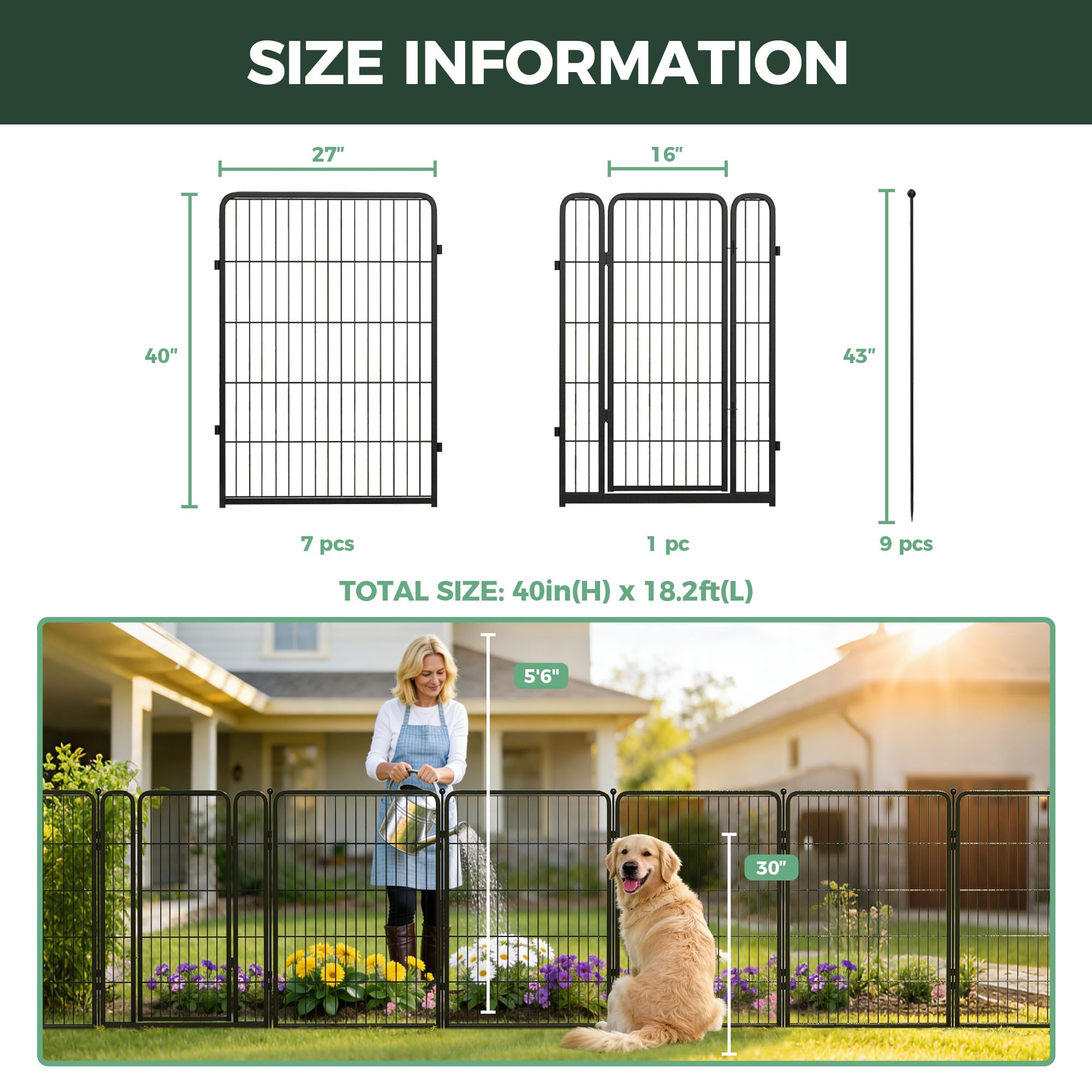 FXW garden fence laid out along lawn for layout planning