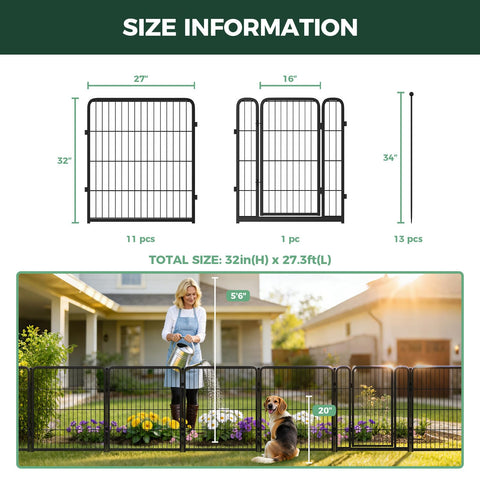 FXW Garden Fence no-dig option helps protect flower beds from wildlife.