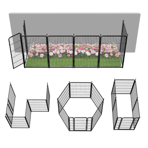 FXW Garden Fence panel assembly shows a sturdy yard boundary for pets