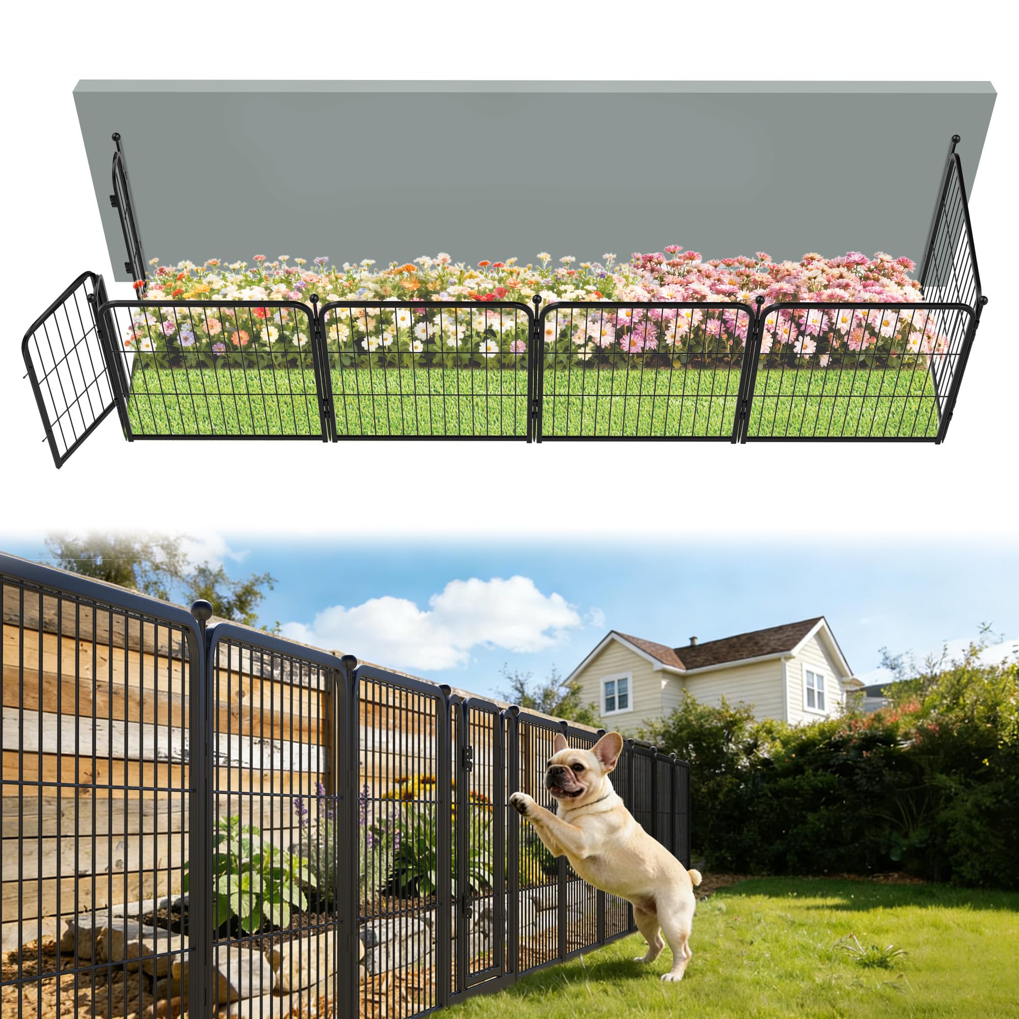 FXW Garden Fence panel assembly enables quick setup for patios and yards.