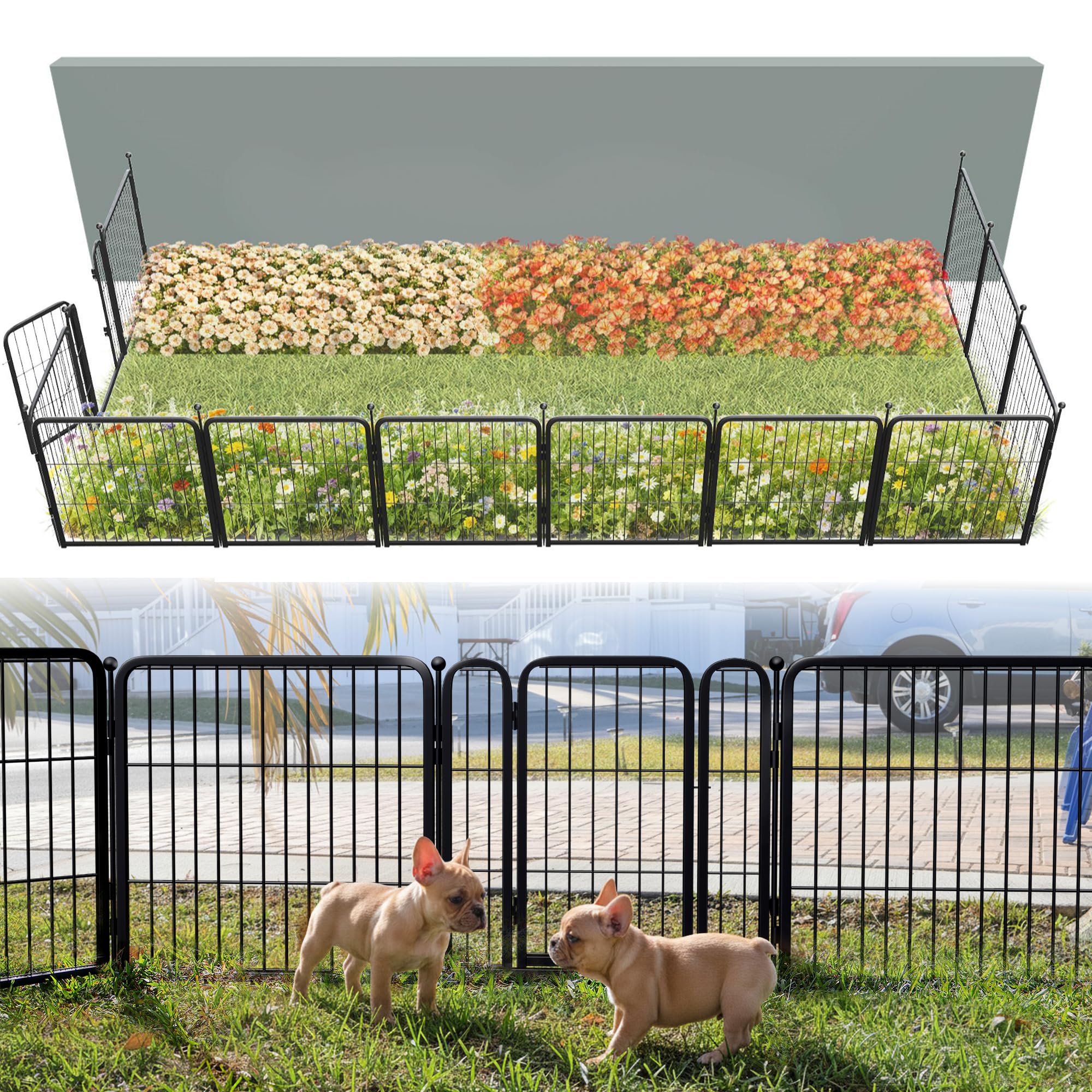 FXW garden fence panel-assembly demonstrates effortless setup for outdoor spaces.