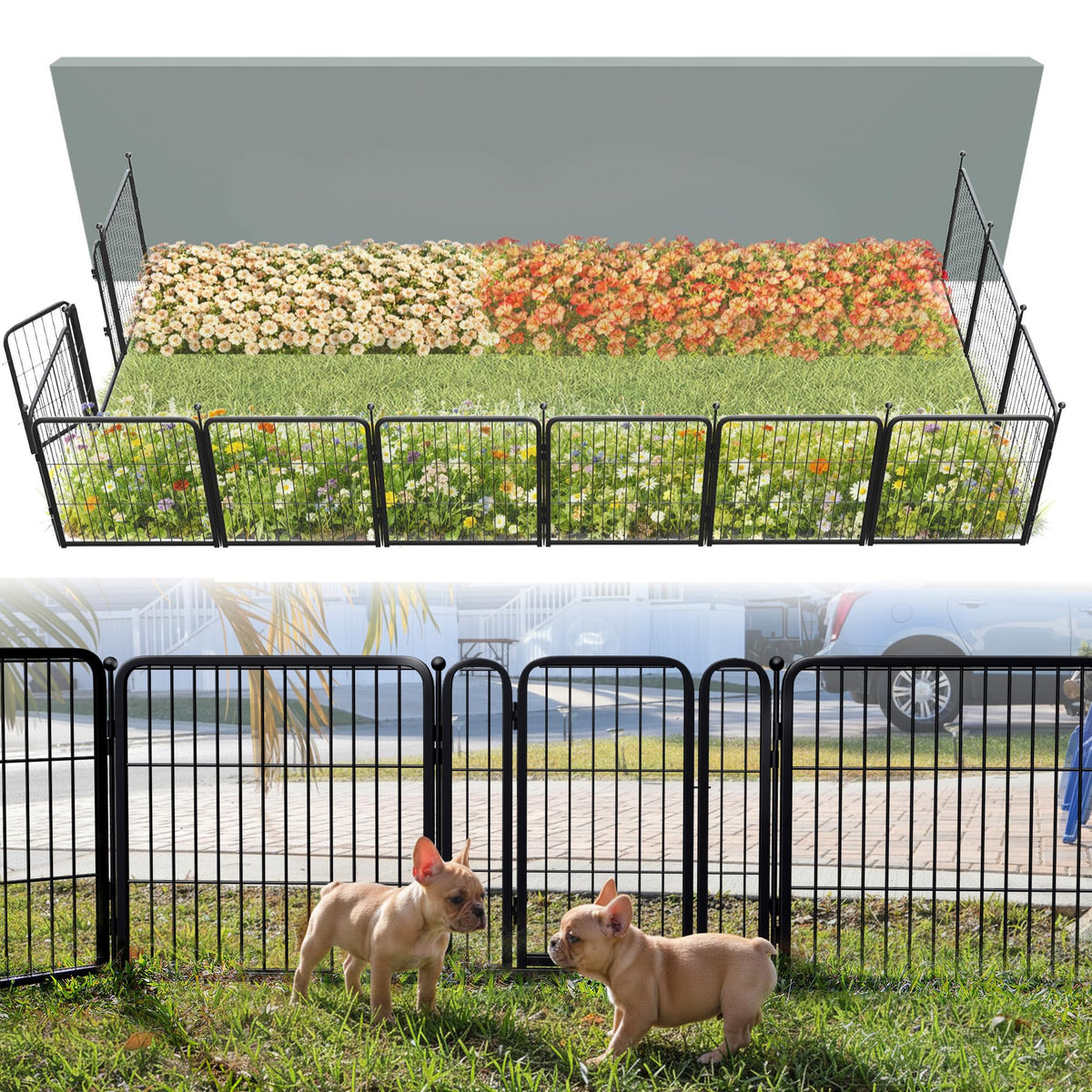 FXW garden fence panel-assembly demonstrates effortless setup for outdoor spaces.