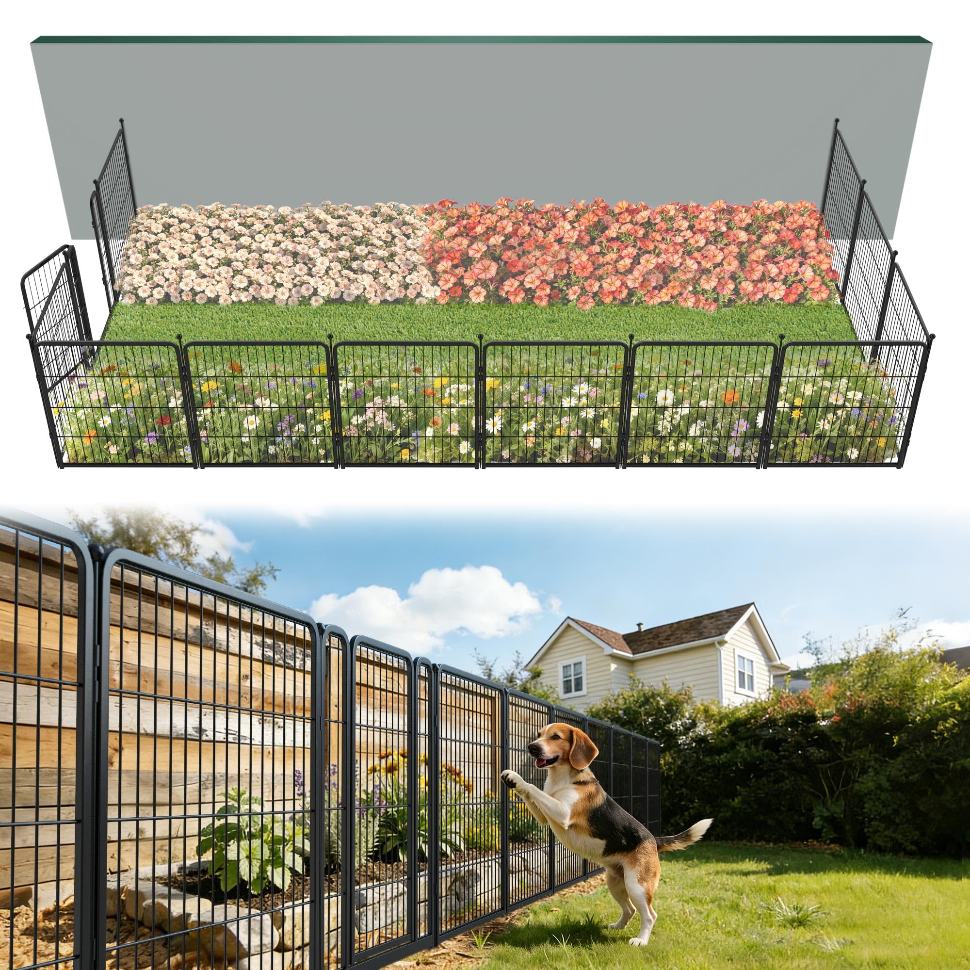 FXW Garden Fence panel-welded construction provides durable outdoor containment.