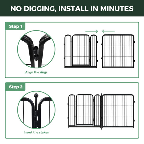 FXW 24-inch panels create a sturdy, unobtrusive border.