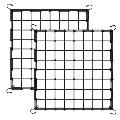 FXweonder 4x4 ft elastic trellis net supporting climbing plants in a grow tent